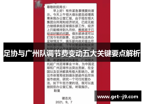 足协与广州队调节费变动五大关键要点解析
